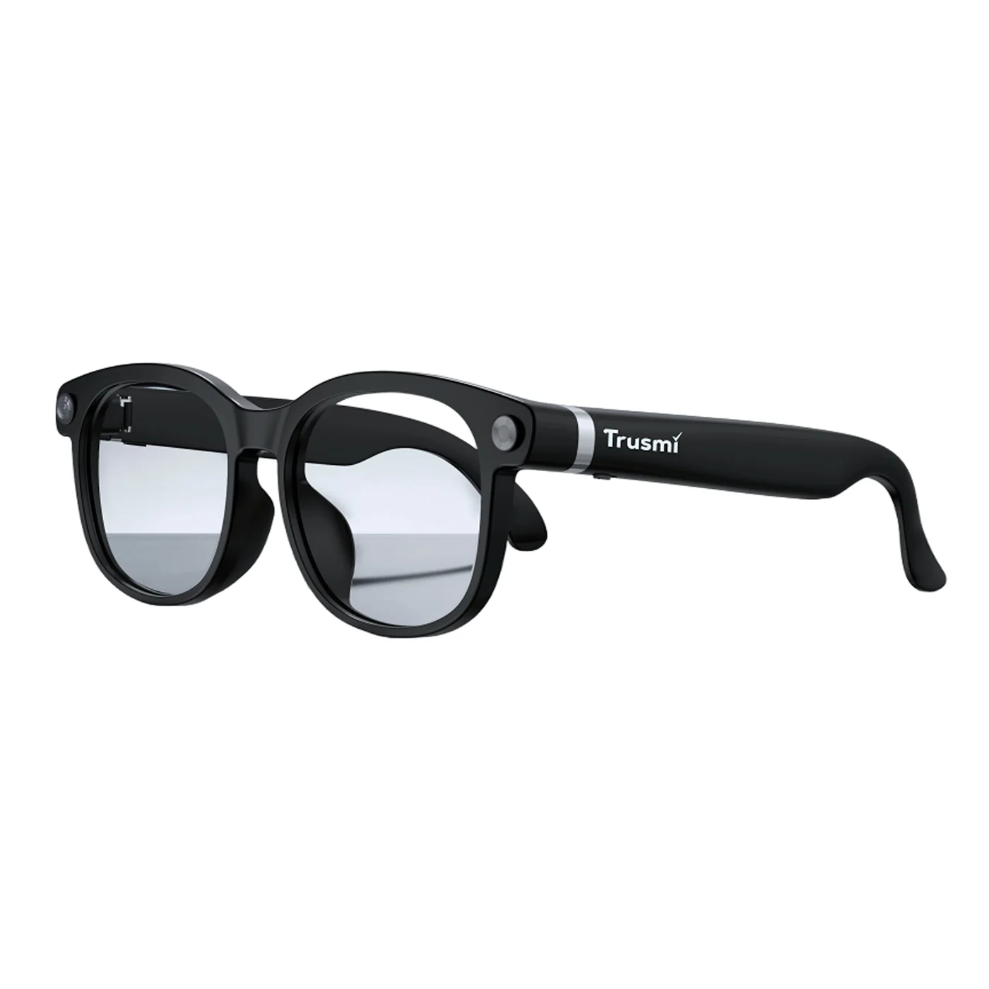 TRUSMI AG01-01 Intelligente Brille mit photochromen Gläsern (einschließlich 2 Schallführungsrohren), Schwarz